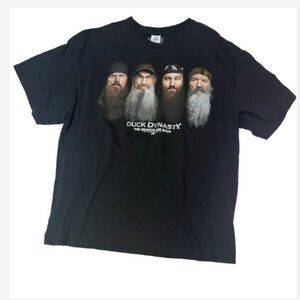 Duck Dynasty T-Shirt Mens Size 2XL Black W/Graphics "The Beards Are Back" Cotton